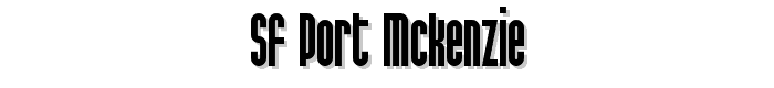 SF Port McKenzie font